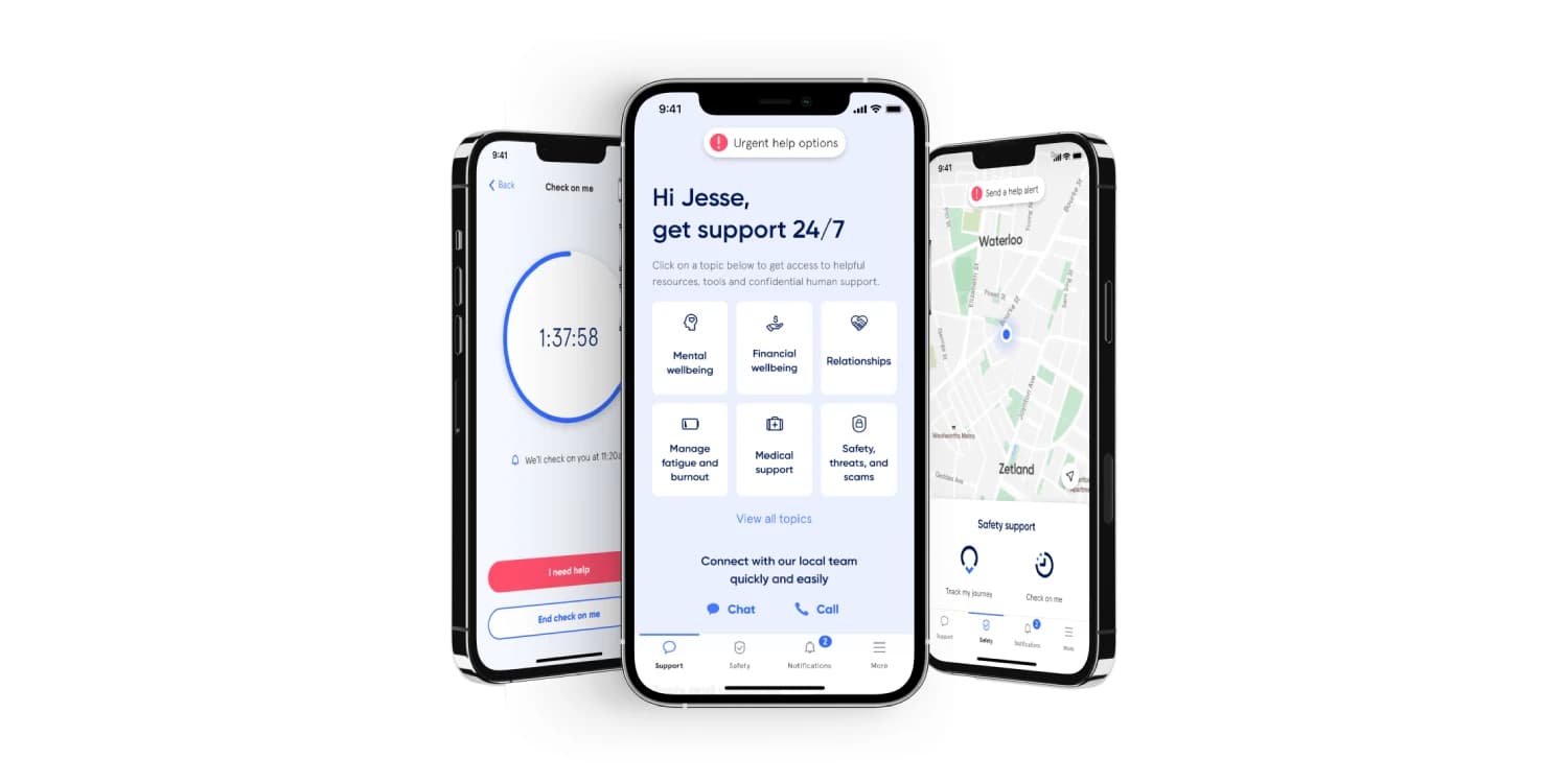 Sonder's care platform mobile preview
