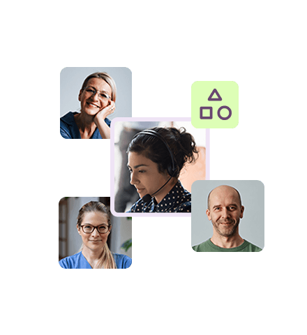 Holistic triage people icons