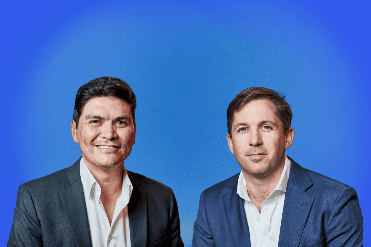 Craig Cowdery and Peter Burnheim photo on blue background