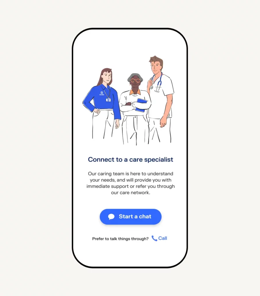 Sonder app screen