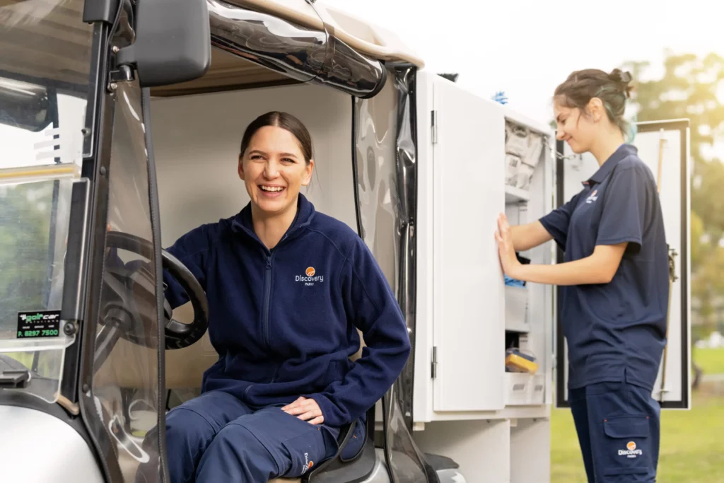 Workers in a warehouse
