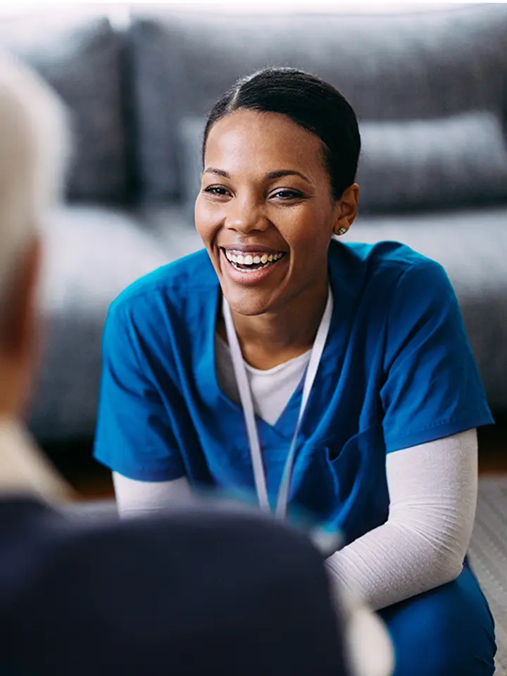 Nurse smiling
