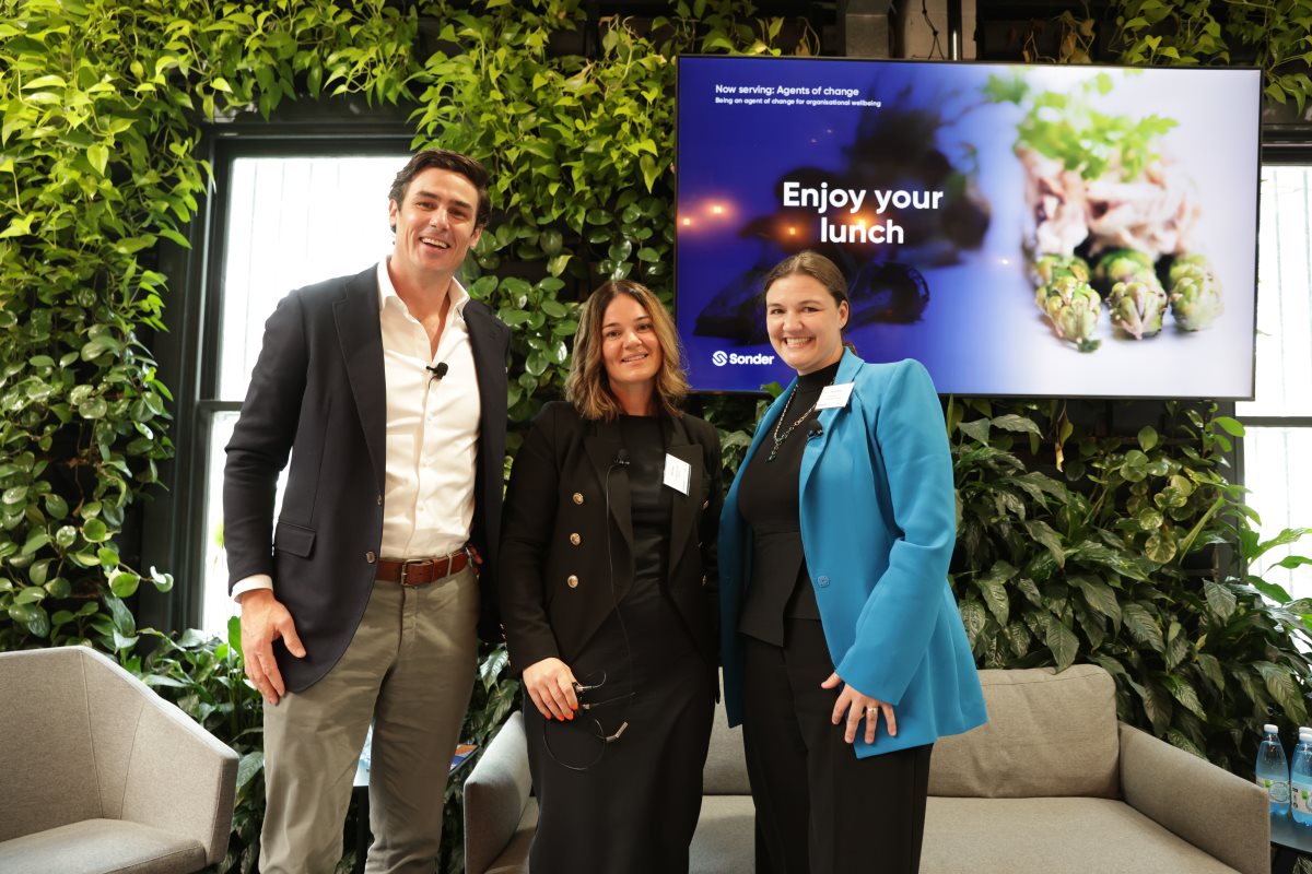 Christopher Marr, Elle Dias and Heidi Beck posing and smiling.