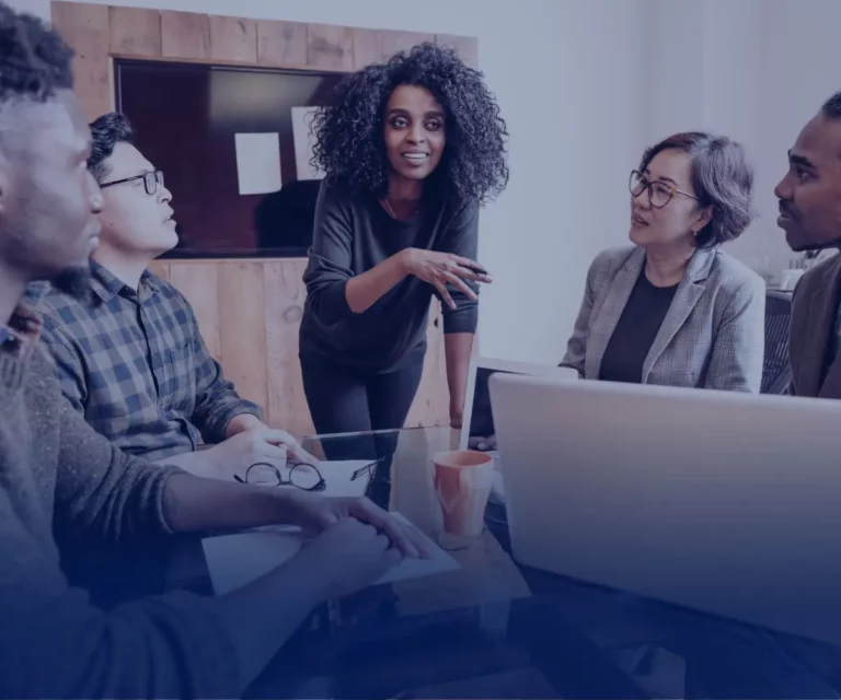 Co-workers in a meeting