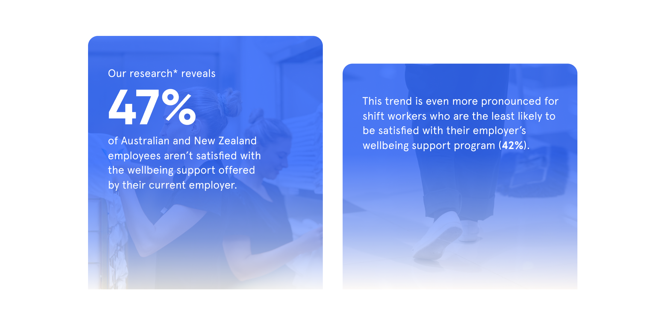 shift workers least likely to be satisfied with employers wellbeing support program