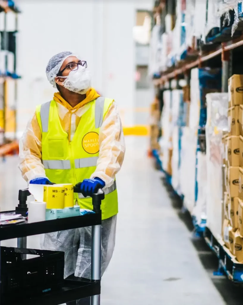 Worker in a warehouse