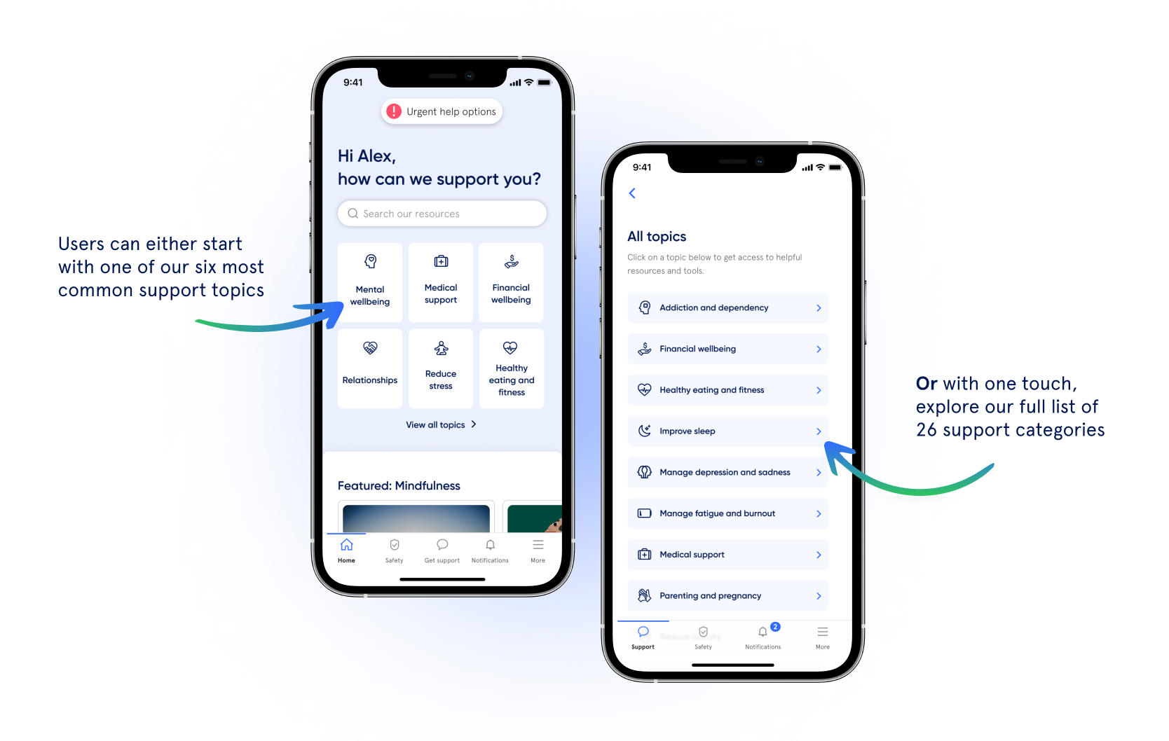 resource hub burnout app