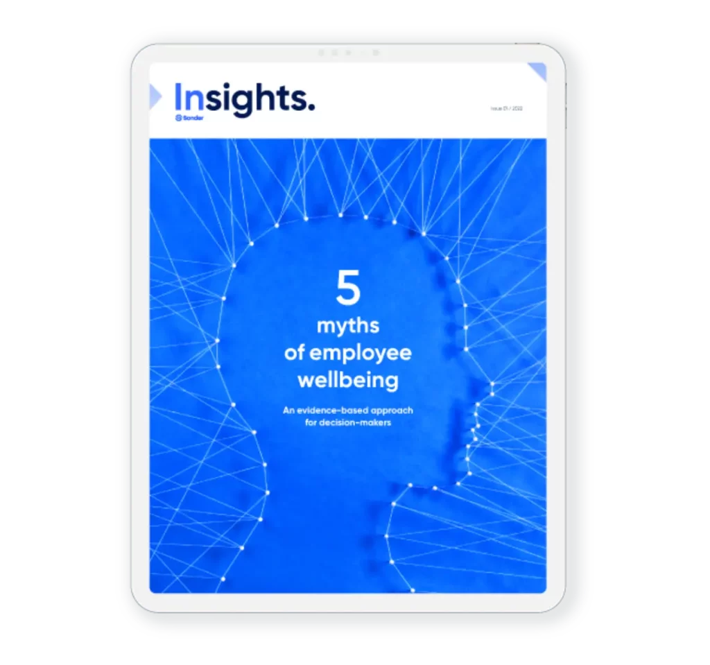 5 myths of employee wellbeing cover