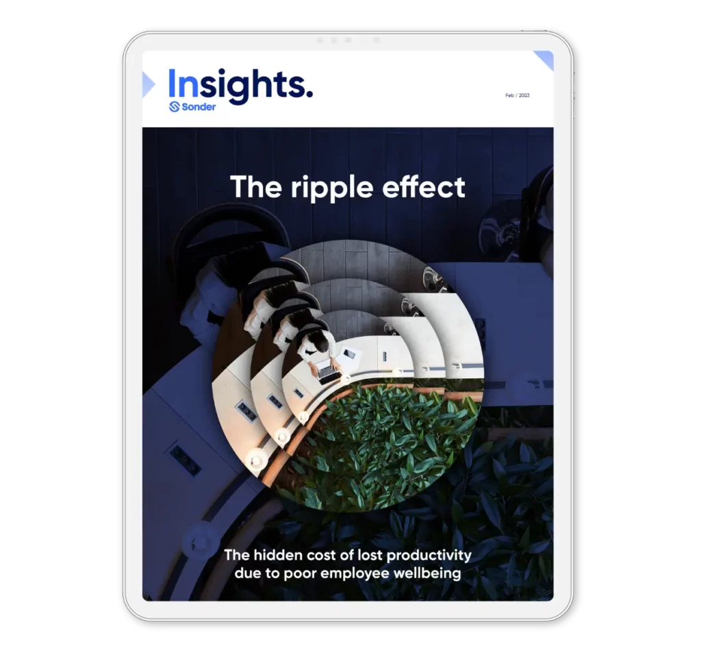 The ripple effect: How poor wellbeing costs productivity cover