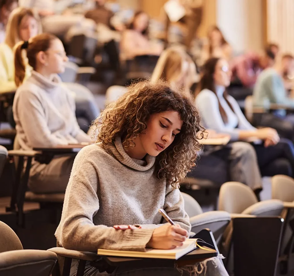 Student in the classroom