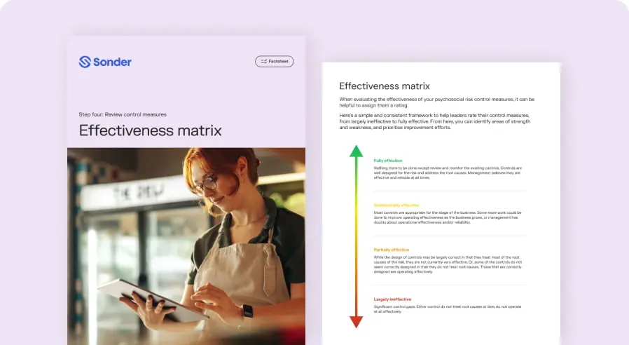 Effectiveness matrix cover art