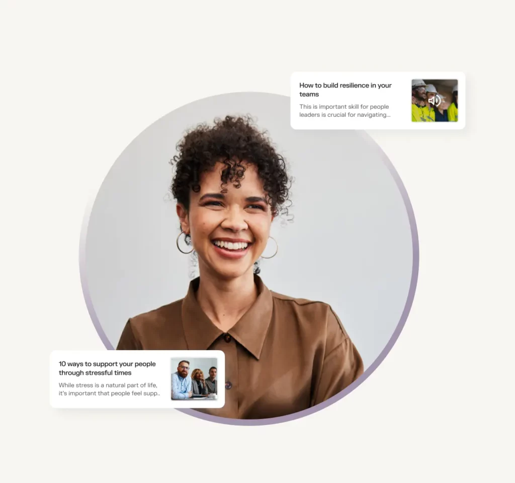 Woman smiling