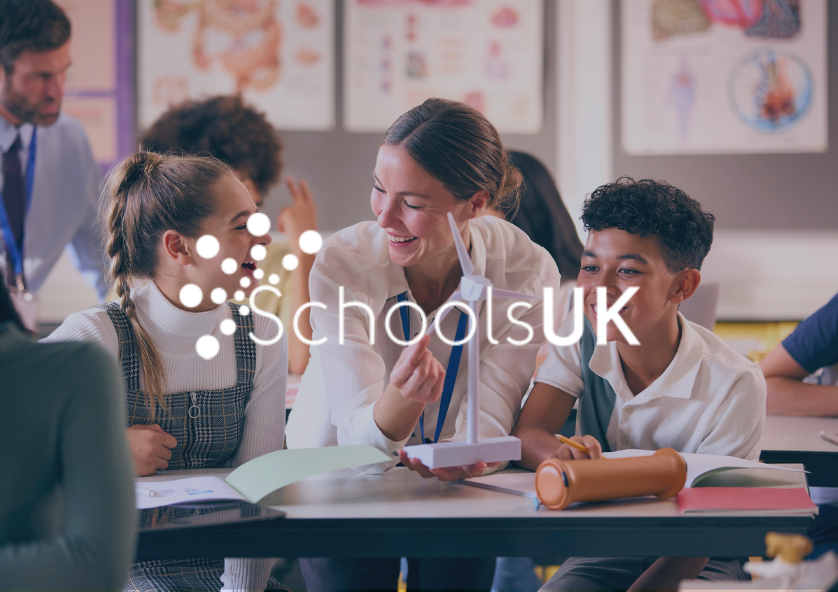 school children with teacher