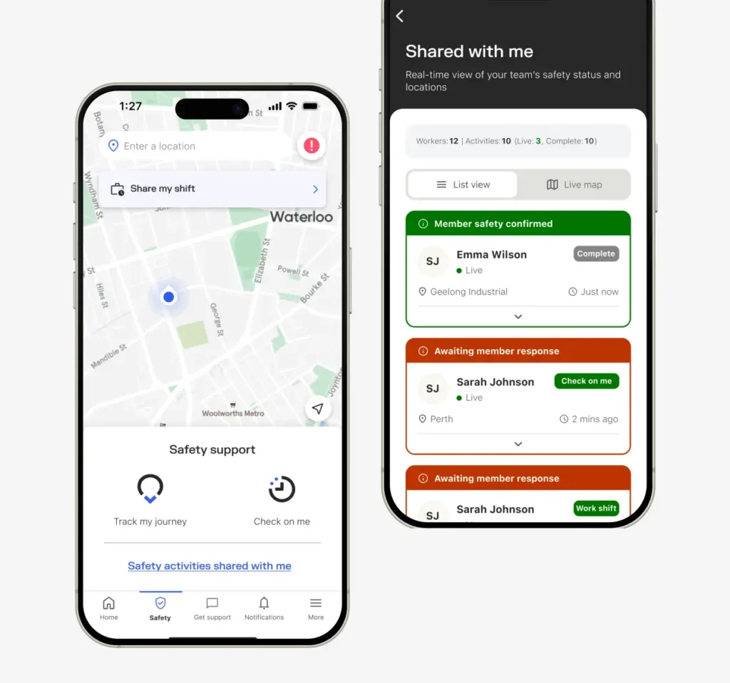 Sonder app: Share my shift