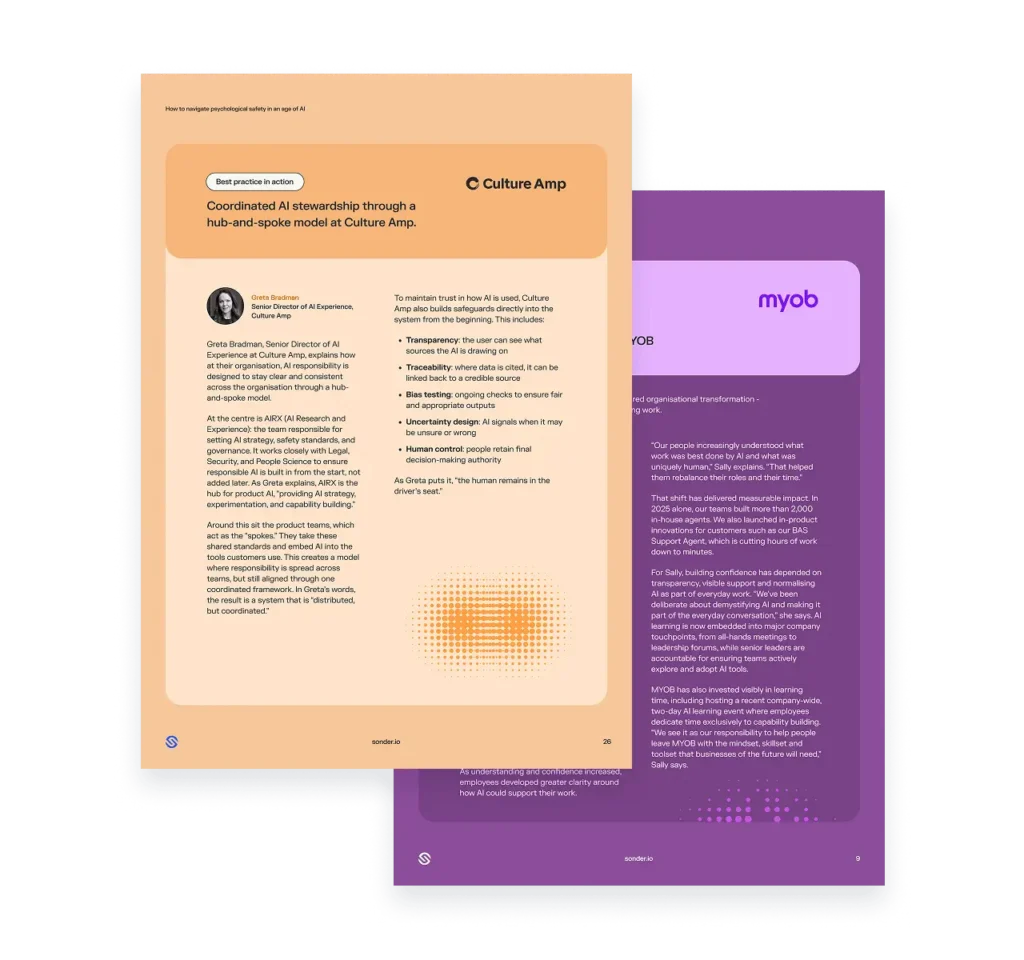 How to navigate psychological safety in an age of AI Report by Sonder