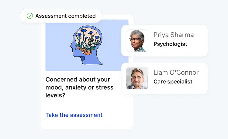 Montage of a completed assessment