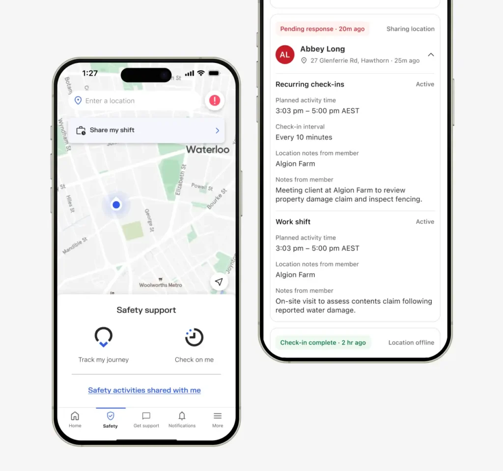 Share my shift in the Sonder app