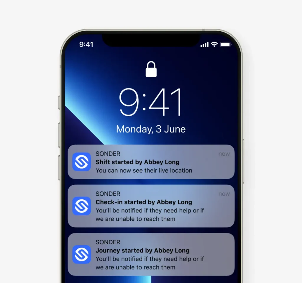 Team Safe notifications